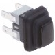 INTERRUTTORE PULSANTE NERO 2NO 250V 16A L:19MM L:13MM CONNEX - TIQ11078