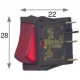 INTERRUTTORE ROSSO 4 MORSETTO - EB96