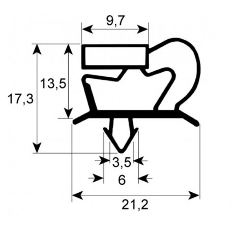 DICHTUNG MAGNETIC ANGELO-PO MIT SENKER FUR MODELES RX HALF - tiq11214