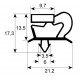 JUNTA ANGELO-PO MAGNETICO A EMPOTRAR L:387MM L:367MM - TIQ11226