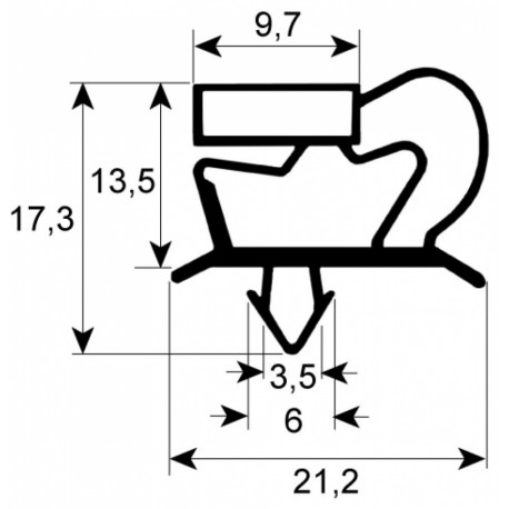 JOINT MAGNETIQUE A ENCASTRER POUR CELLULE DE REFROIDISSEMENT - TIQ11239