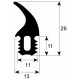 GASKET OF DOOR OF OVEN SOLD AU METERS GENUINE - PBIQ6557