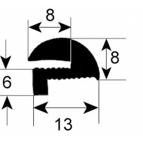 DICHTUNG VON GLASS FUR BACKOFEN VERKAUFT AU METERS - PBIQ6559