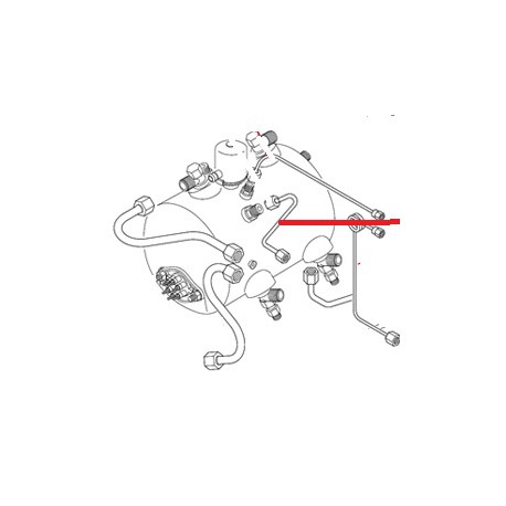 TUYAU CALYPSO R15 L:300MM Ã˜8MM ORIGINE - NFQ07555189