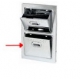 DRAWER WITH MARC VERTICAL WITH TWO TIROIRS INOX - IQ8541