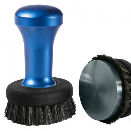 TAMPER WITH COFFEE WITH BRUSH INCORPORE Ø54MM BLUE