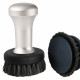 TAMPER WITH COFFEE WITH BRUSH INCORPORE Ø57MM WHITE