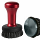 PRESSINO A CAFFE CON SPAZZOLA INTEGRATO Ã˜58.5MM ROSSO - IQ8678