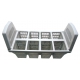 BASKET CUTLERY 8 COMPARTIMENTS PLASTIC ORIGIN - TIQ12753