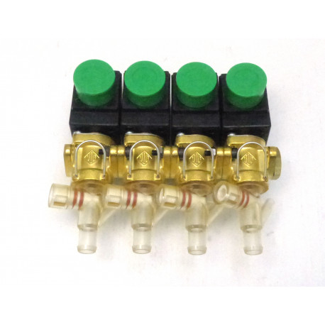 BLOCCO-4-ELETTROVALVOLE ODE CORPO IN OTTONE 2VIE 14W 24V - IQN8555