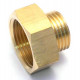 FITTING BRASS STRAIGHT 1/4 F - 1/8 M 