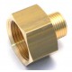 FITTING BRASS STRAIGHT 3/4 F - 3/8 M