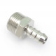 STAINLESS STEEL GROOVED CONNECTOR 3/8M-8 MM