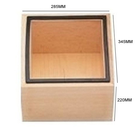 CAJA EN MADERA PARA CUBA CON POSO 285X345X220 - IQ7017