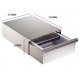 DRAWER KNOCK BOX 270X300X85 STAINLESS STEEL - IQ7181