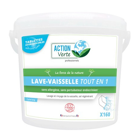 PASTILLE DETERGENT LAVE-VAISSELLE X200 PASTILLES DE 25G SEAU DE 5KG - IQ8577