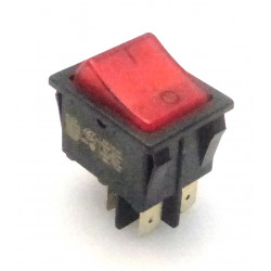 BIPOLAR SWITCH WITH LIGHT 250V 16A L:30MM H:22MM RED