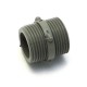 PLASTIC DOUBLE CONNECTOR 3/4 (1 PIECE)