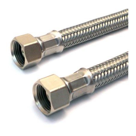 FLESSIBILE INOX DIRITTO 3/8F 1500MM PIATTO Ã­14 CON - IQ260
