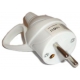 MALE PLUG 220V 2P+T 10/16A WHITE RING - IQ271