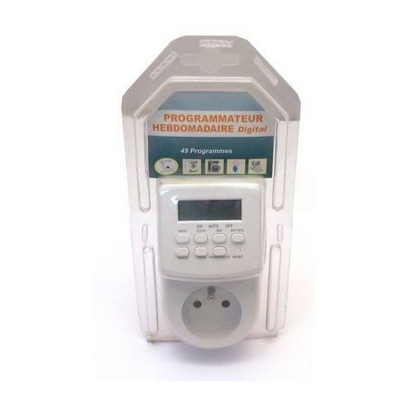 PROGRAMADOR SEMANAL DIGITAL. 3680W/230V 7PROGRAMAS/DIA - IQ207