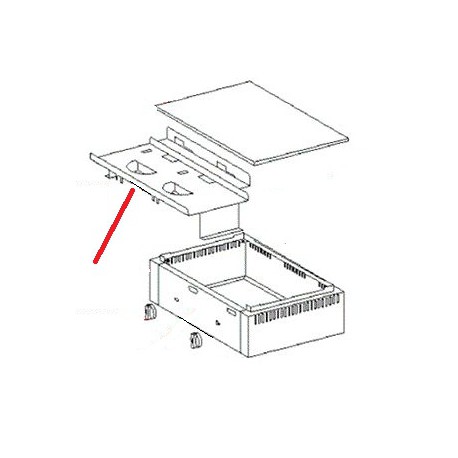 SUPPORT BRULEUR PS 600 GC ORIGINE ROLLERGRILL - EYQ7852