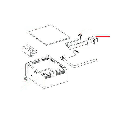 SUPPORT BRULEUR PS400/600/900G ORIGINE ROLLERGRILL - EYQ6889