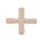 FITTING IN CROSS PVC REEDED Ø8MM