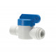 VANNE D`ARRET DROITE M 1/4 NPTF X 1/4 POLYPROPYLENE