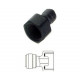 RACCORDO PLASTICA DRITTO 3/8 F