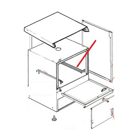 GUIDE INOX DROIT PANIER - FVYQ7143