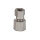 RACCORD A BAGUE DROIT FEMELLE 1/4 AVEC CONNEXION 