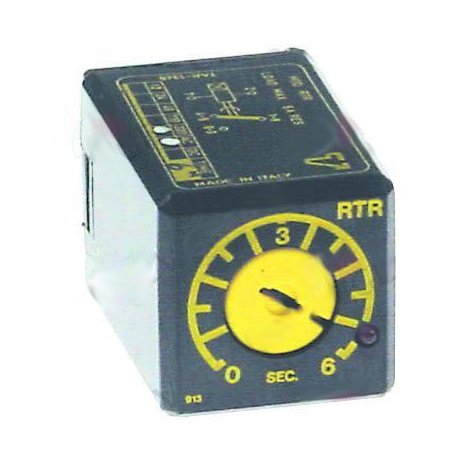 RELAY RTR12DS06S TEMPORIZZATO 230V 50HZ 6SEC - SBQ7649