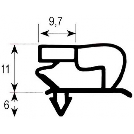 JOINT 465X626 PORTE KTAR 82 ORIGINE POLARIS - CYQ6283