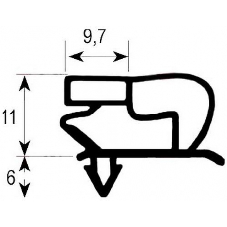 MAGN.GASK.684X762.5 FOR DOOR KTN 72 - CYQ6206