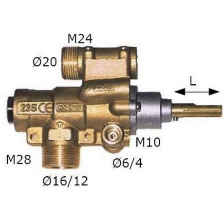 ROBINET GAZ-PEL 23/S AVEC - BYQ6012