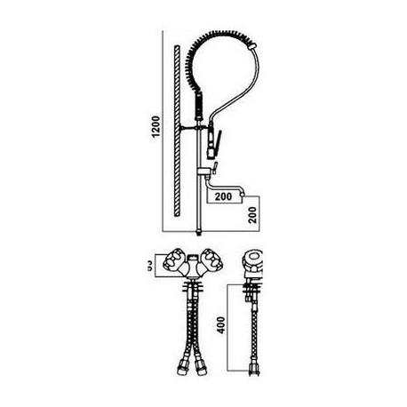 DOCCIA COMPLETA 2 ACQUA + BECCO - ITQ854