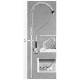 SHOWER MONOCOM- CPTL +SPOUT HORIZ - ITQ871