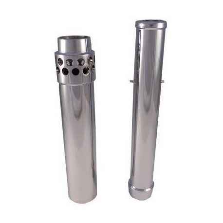 OVERFLOW H:220-11/2 CHROMED BASE HOLED"" - ITQ849