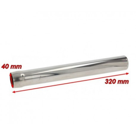 TUBO DI TROP PIENO PER TAPPO 1`1/2 H:320MM Ø40MM INOX - ITQ984