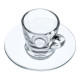CUPS PACK OF OF 2 CUPS WITH SAUCER IN GLASS JURA GENUINE