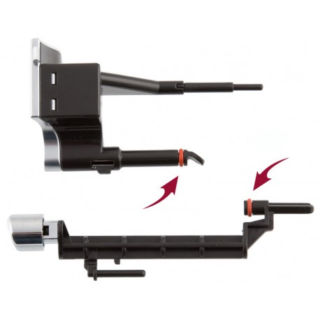 Joint / Joint torique pour tube R?gulateur de mousse de lait sur le r?cipient ? lait de la machine ? caf? DeLonghi - QRY6725