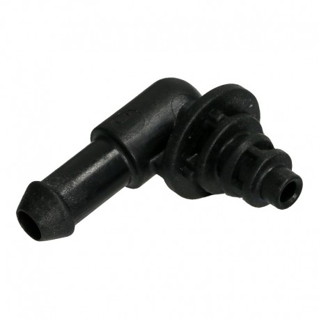 Raccord enfichable (90 ?) ? l`?lectrovanne pour DeLonghi EAM / EC / ECA / ECAM / ESAM / ETAM - QRY6228