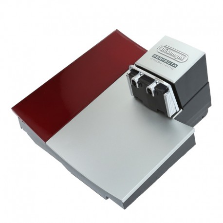 Porte compl?te?(Rouge / argent) avec bec verseur pour DeLonghi ESAM 5550.R Perfecta - QRY6347
