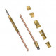 LOT DE 5 THERMOCOUPLES UNIVERSELS 6 PARTES L:1500MM ORIGEN - 6573