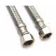LOT DE 10 FLEXIBLES DROIT 3/8 PLAT FEMELLE L:1000MM - 6503