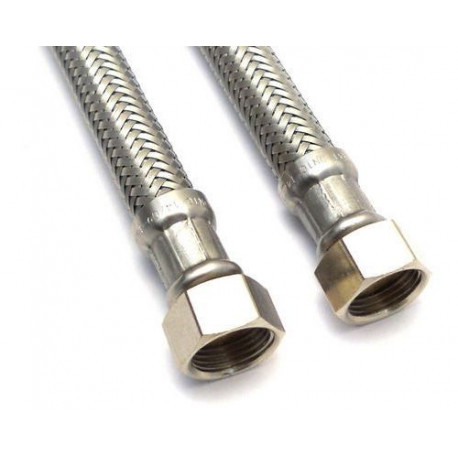 LOT DE 10 FLEXIBLES DROIT 3/8 PLAT FEMELLE L:1000MM - 6503