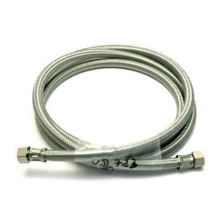 LOT DE 10 FLEXIBLES DROIT 3/8 FEMELLE PLAT L:2000MM