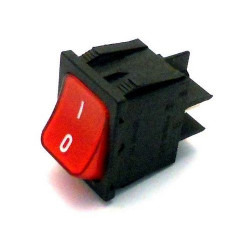 LOT X10 INTERRUPTEURS ROUGE 250V 16A 2POLES 30X22MM ROUGES