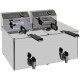 FRYER 2 CUVES OF 10 LITERS WITH CONTACTOR AND DRAIN - OGE550